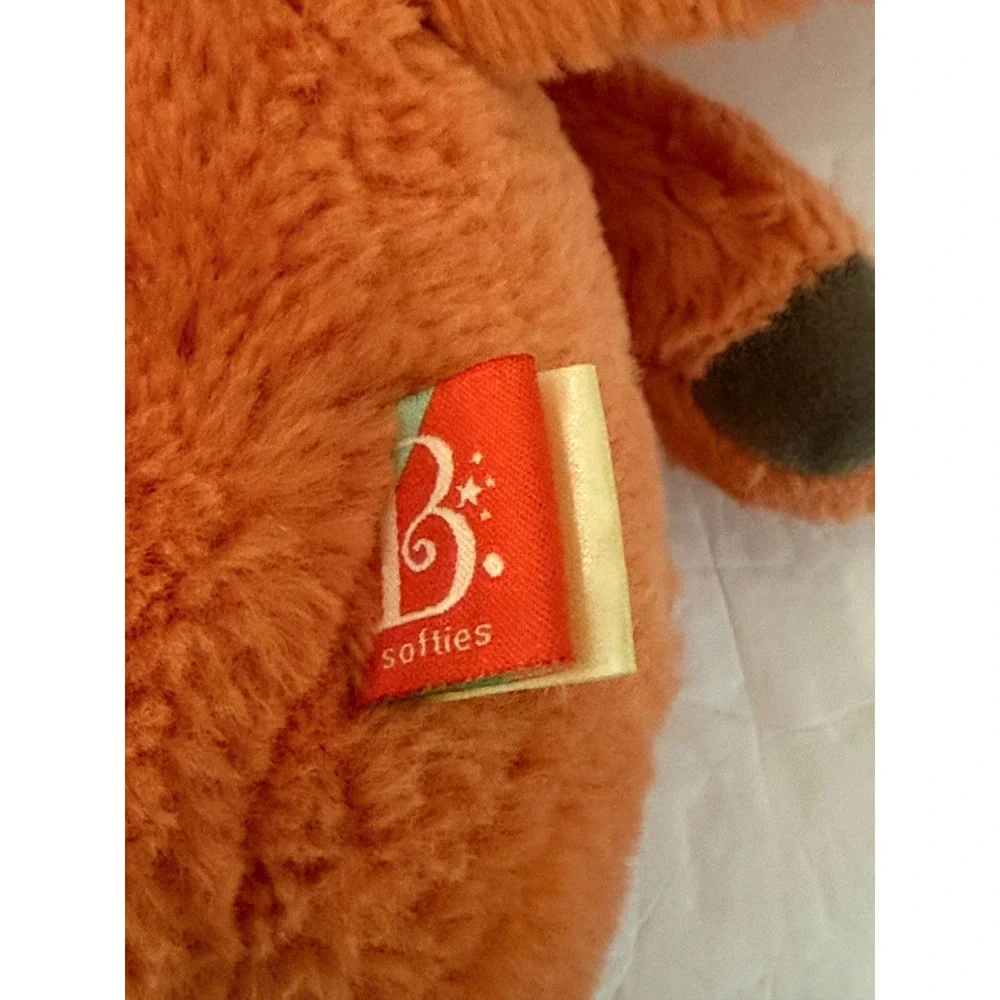 B. Softies Plush Bunny Rabbit Terracotta Orange Stuffed Animal Lot of 2 11